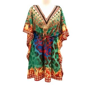Gorgeous brightly colored coverup/dress